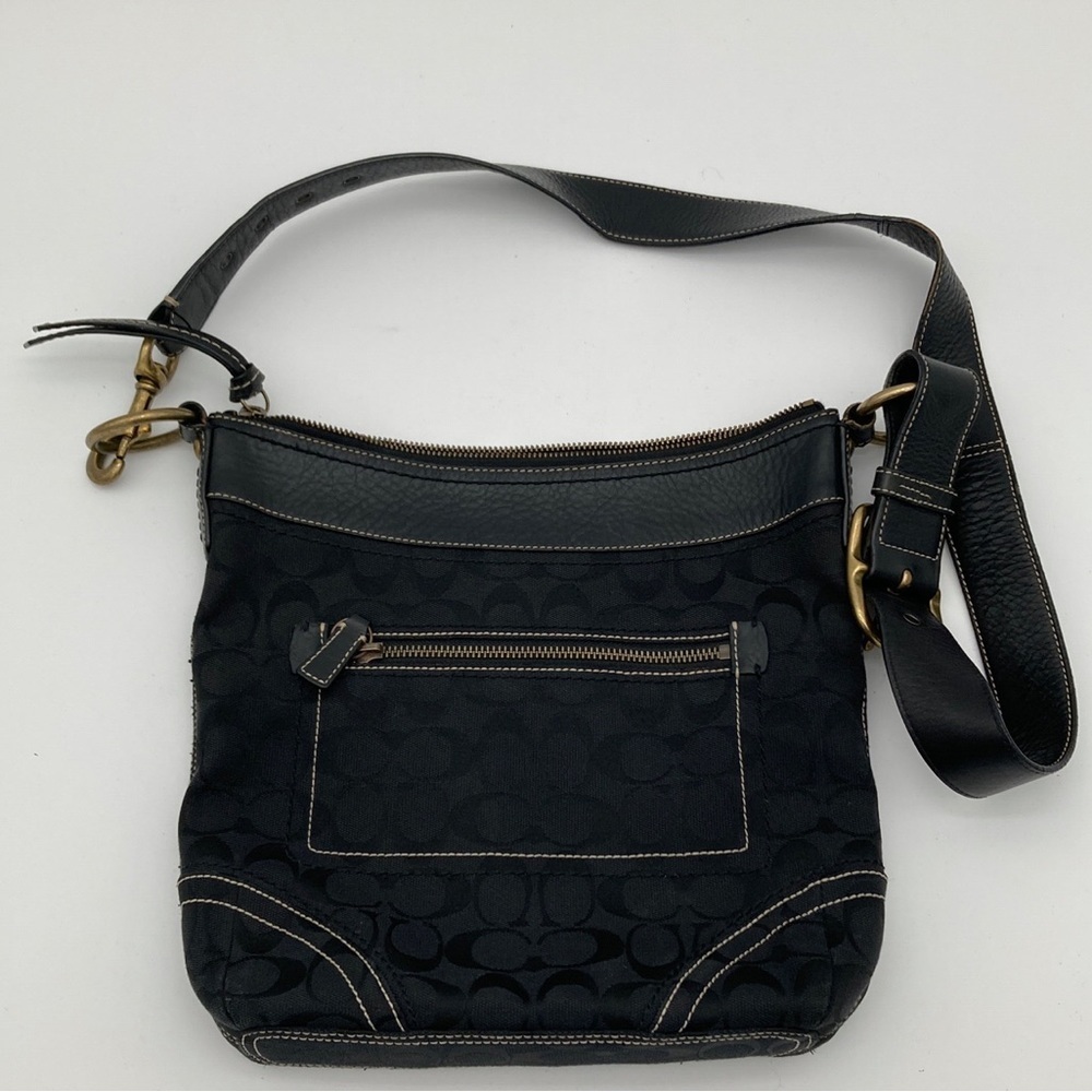 Coach Legacy Signature adjustable strap bag